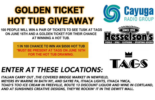 RESCHEDULED* Golden Hot Tub Giveaway presented by Hesselson’s